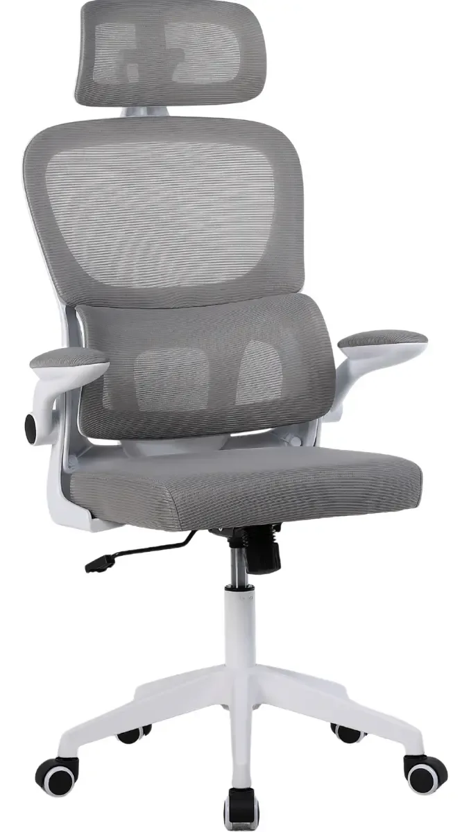 Cadeira De Escritorio Ergonomica Nr17 Glorious Marqs Home Giratoria Resistente Reforcada 180kg Confortavel Reuniao Mesh Cinza