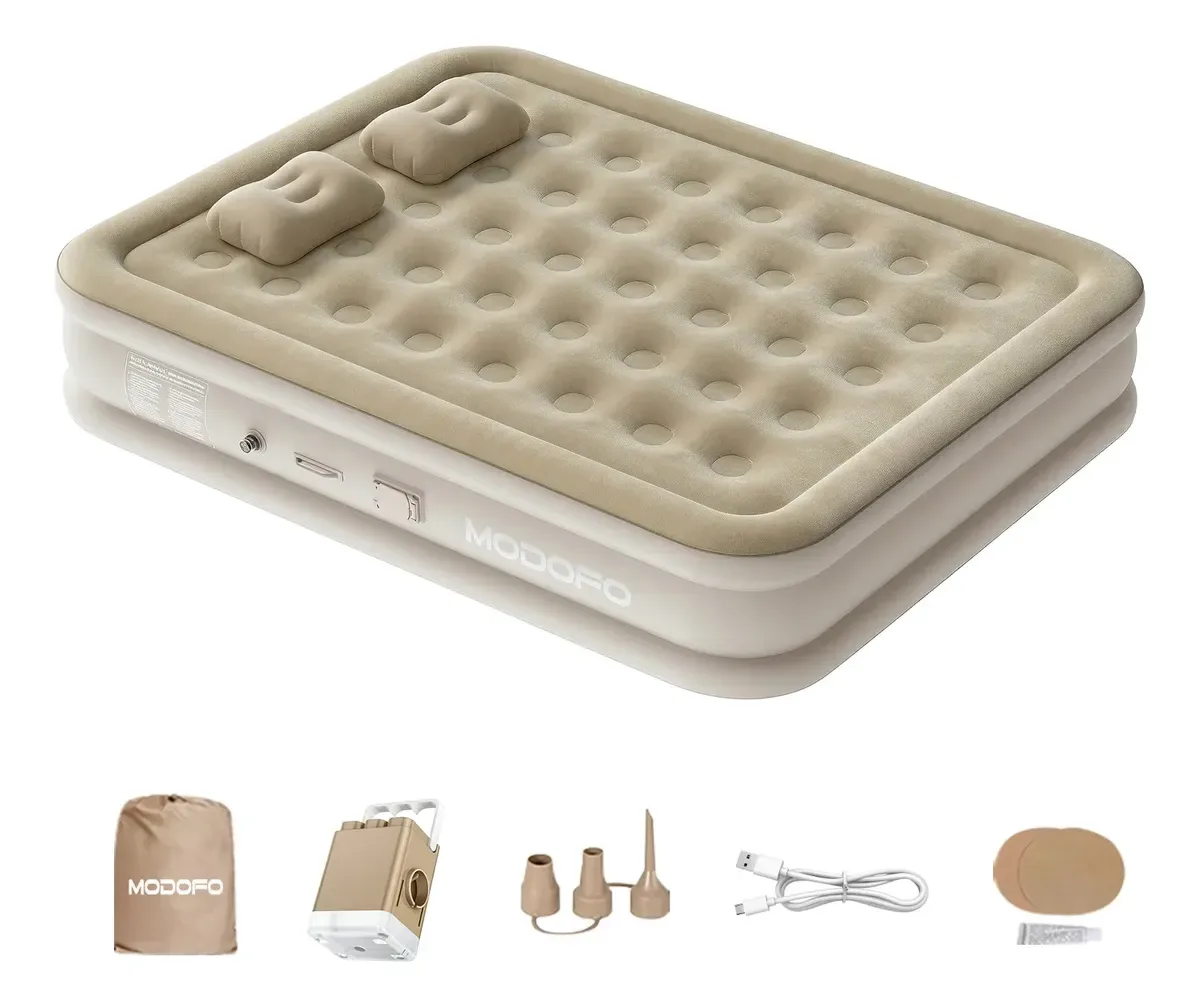 Colchao Inflavel Casal Queen 200 150 44cm C/bomba Bivolt Usb