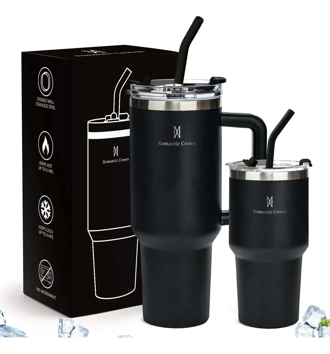 Kit Copo Tecopo térmico inox, kit copo térmico, copo térmico 1200ml, copo térmico 600ml, copo inox com canudo, copo térmico com alça, copo térmico grande, copo térmico para academia, copo térmico com tampa, garrafa térmica inox, copo térmico inquebrável, 