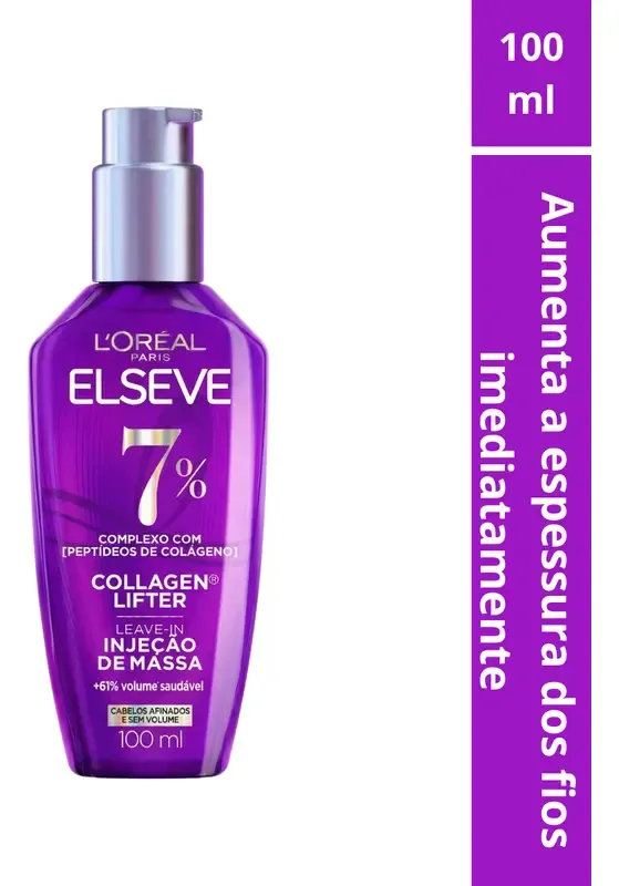 Loreal Paris Serum Elseve Collagen Lifter 100ml Volume e Encorpa os Fios