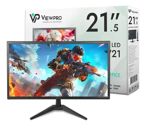 Monitor Viewpro MWV21 LED de 21.5 Full HD Com HDMI e VGA