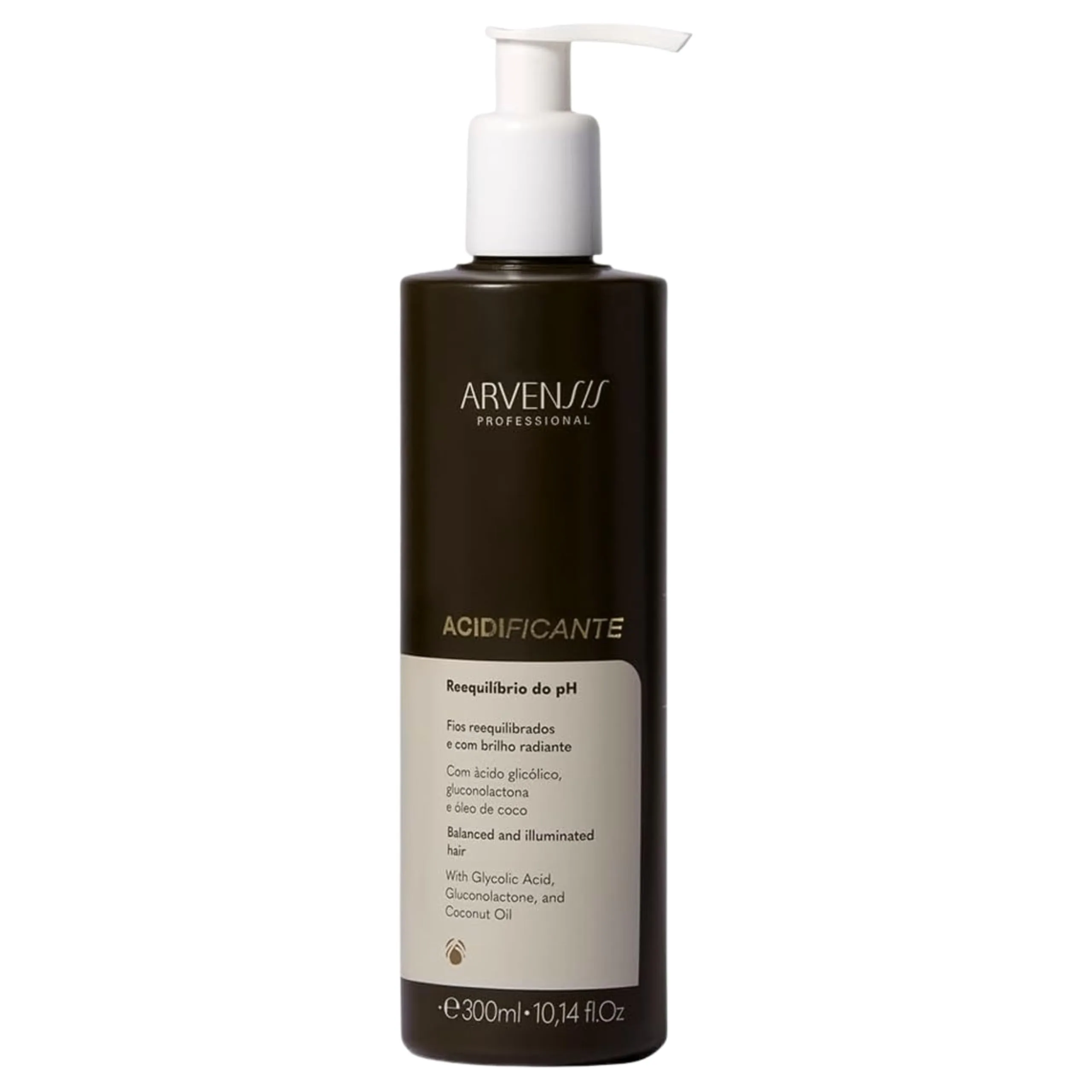 Acidificante Capilar Cachos Naturais 300ml | Equilibrio de pH, Selagem de Cuticulas e Brilho Espelhado | Cabelos Ondulados, Cacheados e Quimicamente Tratados - Arvensis