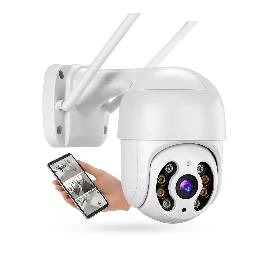 Camera de Seguranca Wi-Fi Externa IP A8 – Prova d Agua com Visao Noturna Infravermelha e Monitoramento em Tempo Real Premium (1)