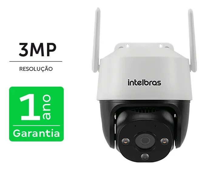 Camera Inteligente Im7 + 3mp De Resolucao Branca Intelbras