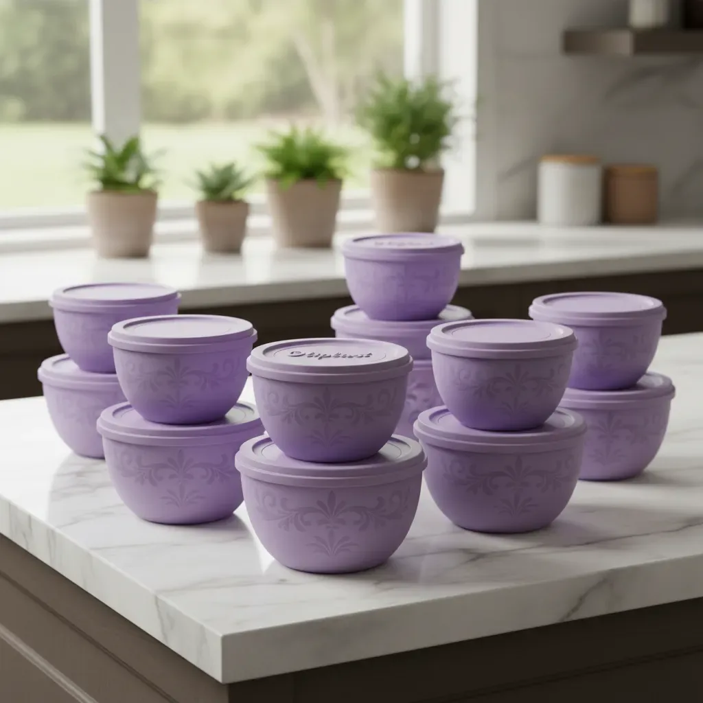 Conjunto 10 Potes Bowl Personalizado 1l Oliplast
