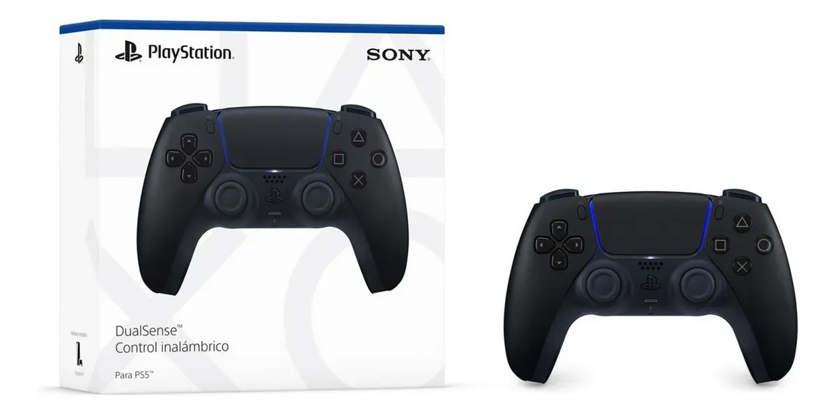 Controle Joystick Sem Fio Sony PlayStation 5 DualSense Midnight Black