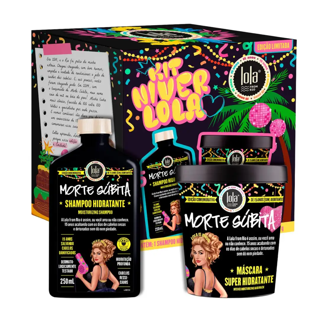 Kit Morte Subita - Shampoo e Mascara - Edicao comemorativa - Lola From Rio