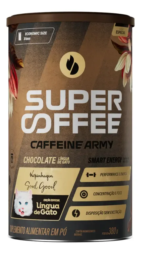 Super Coffee Lingua de Gato 380g Caffeine Army