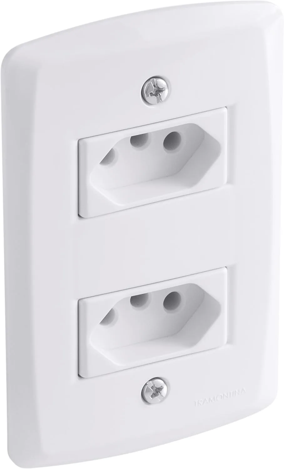 Tramontina Conjunto 2 Tomadas 2P+T 20 A 250 V 4x2 Lux2 Branco