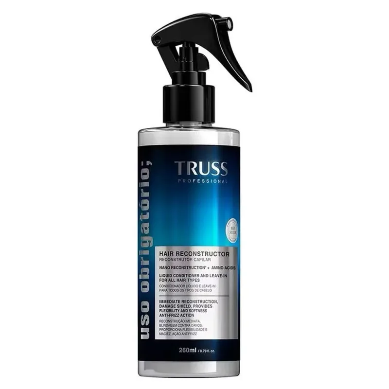 Truss Uso Obrigatorio Leave-in Reconstrutor 260ml | Protecao Termica, Brilho e Reparacao Imediata